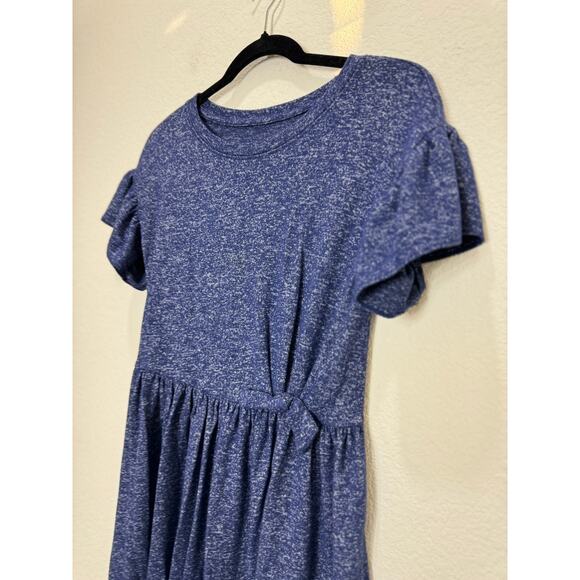 Girl's Cat & Jack Swirl Blue Dress Bell Sleeve Short Comfy Soft Large 10 / 12 - Picture 10 of 10